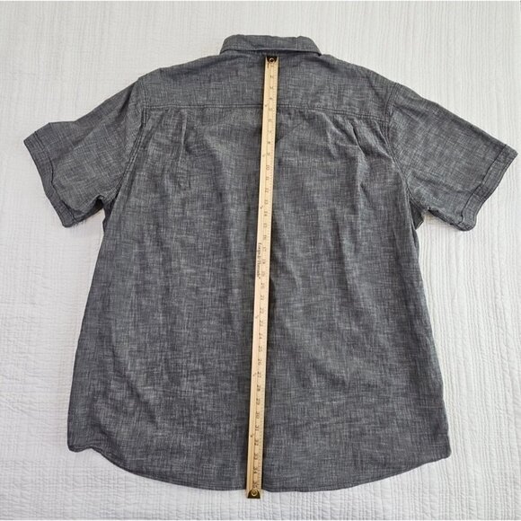 The Foundry Short Sleeve Shirt Men's 3XL Black Button Pockets Workwear EUC LN - Picture 10 of 11